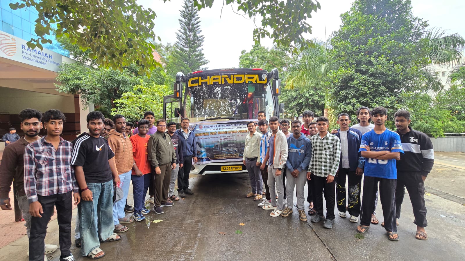 Industrial visit to Varahi hydro power plant - Hosangadi, Udupi district 